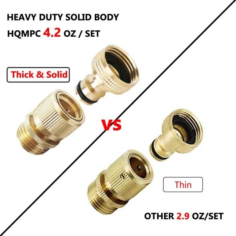 Garden Hose Quick Connect Solid Brass Quick Connector Garden Hose 2 Sets