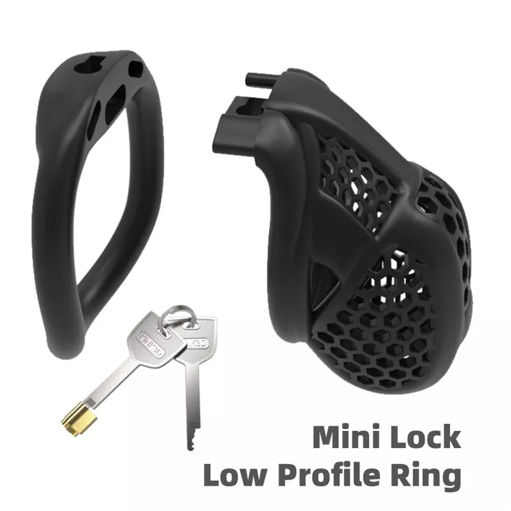 2025 Beehive Pro Breathable Cage Male Chastity Device Mini Lock 2Type Rings Man
