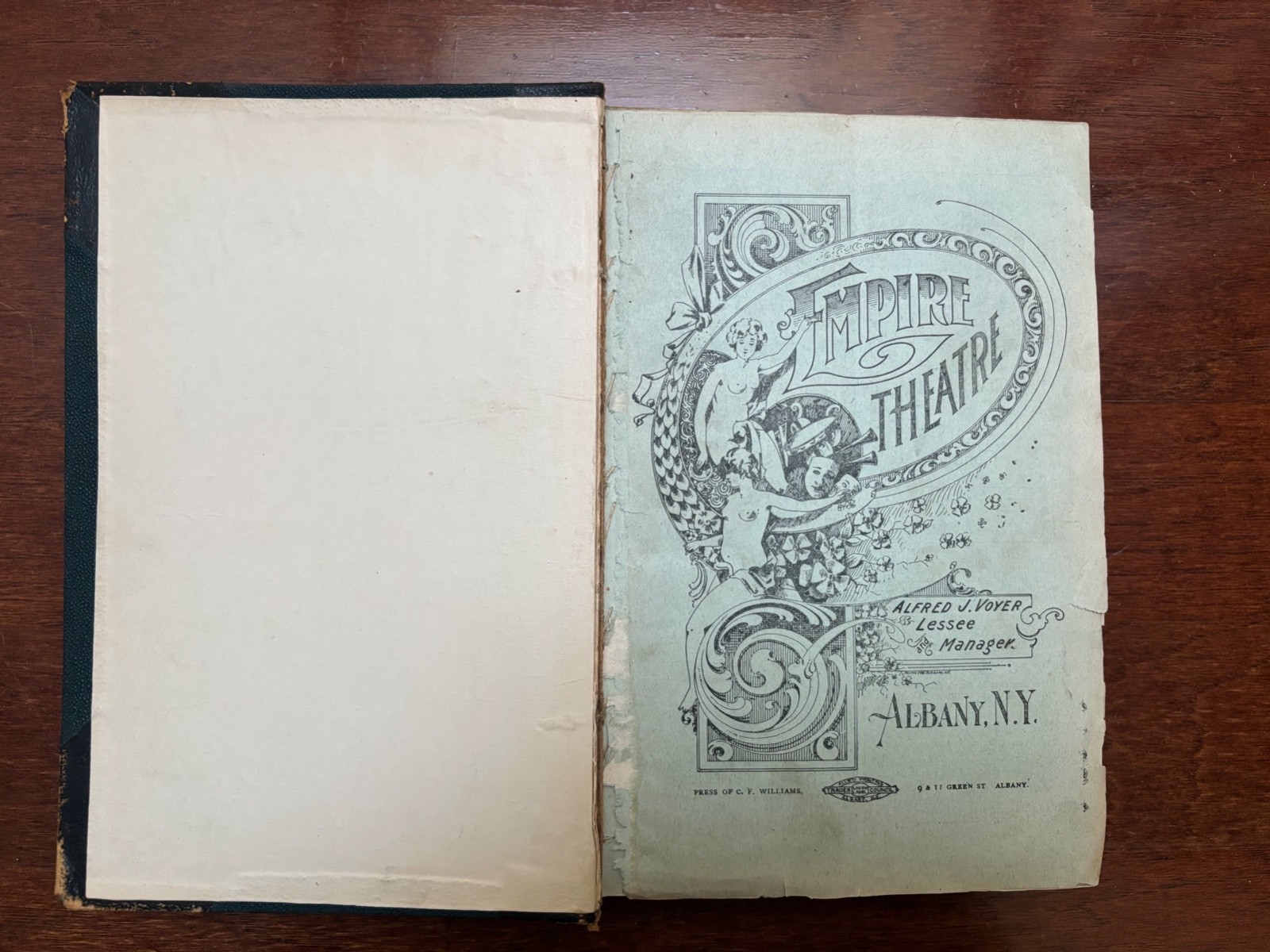 ANTIQUE THEATRE PROGRAMS 1901-1905 - 45 BOUND IN A BOOK MANY THEATRES BARRYMORE