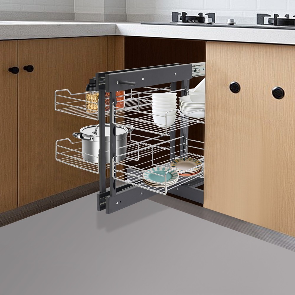 Blind Corner Organizer Pull-out Cupboard Organizer Pull-out Pantry Shelves