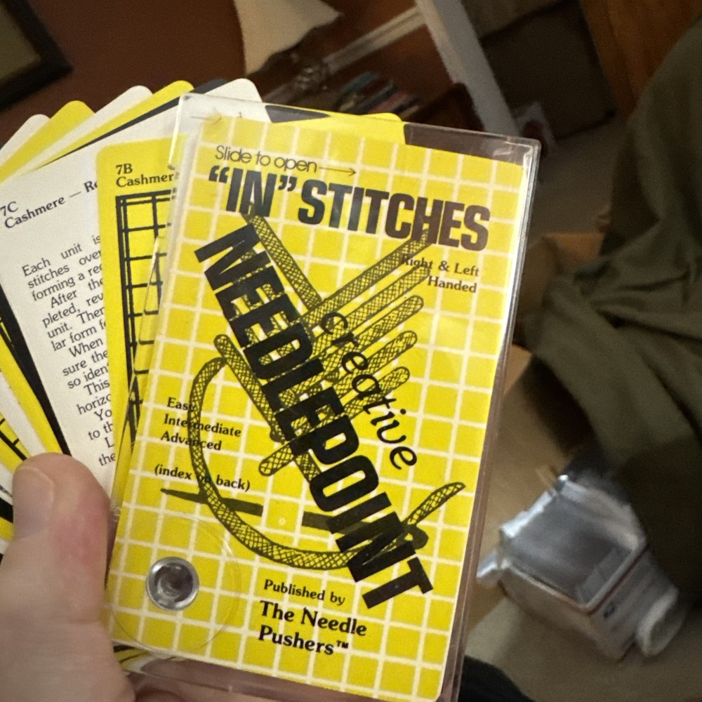 Needlepoint Cheat Index With Stitch Visuals Great Resource Index. RARE