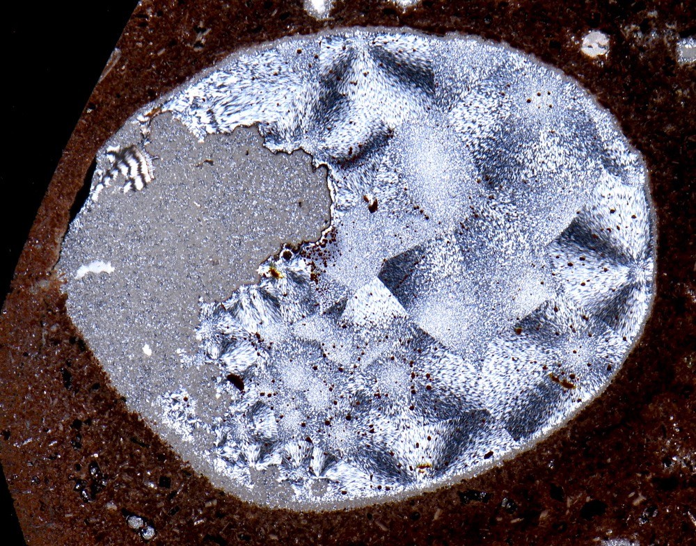 AGATE ACHAT Waldhambach Germany interesting thin section microscope slide