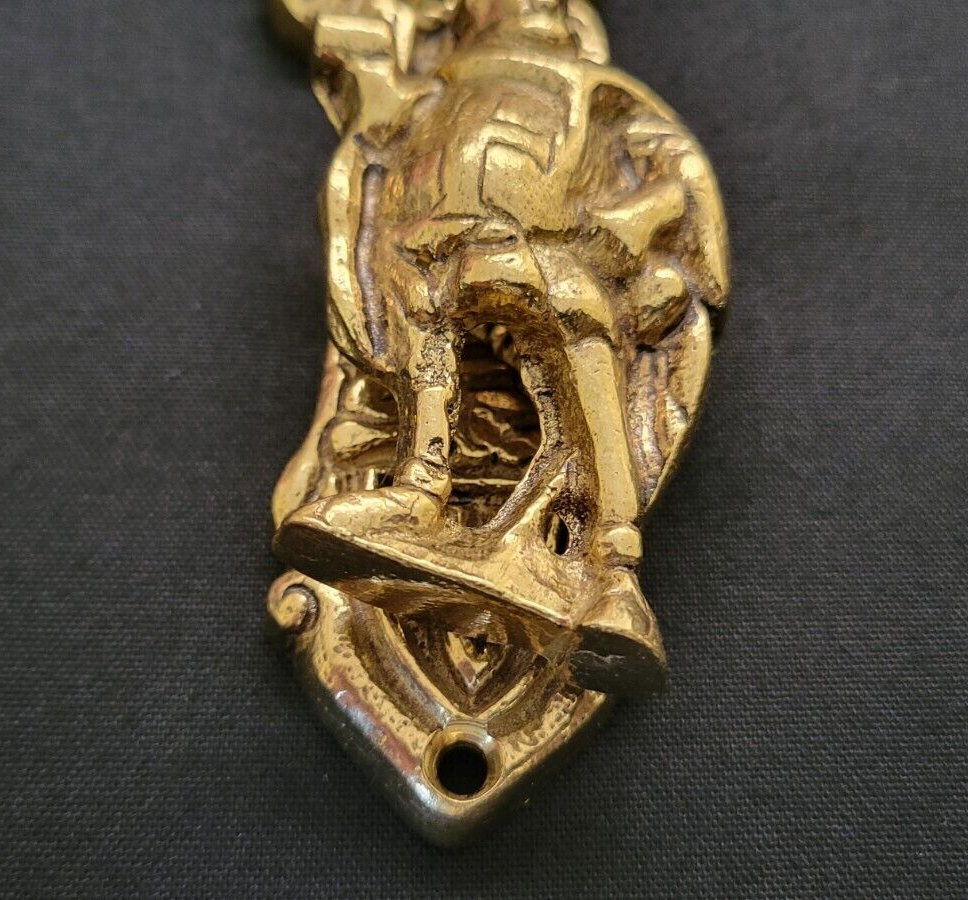 Vintage Mid-Century Brass Door Knocker