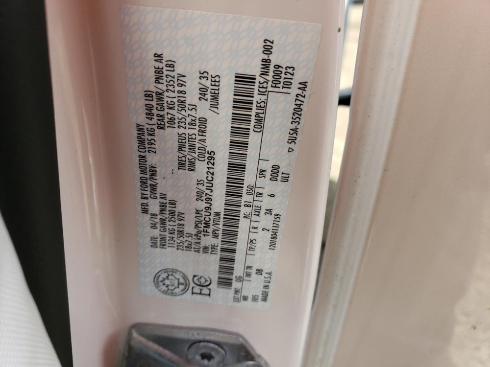 Used A/C Selector Switch fits: 2018 Ford Escape front automatic temperature cont