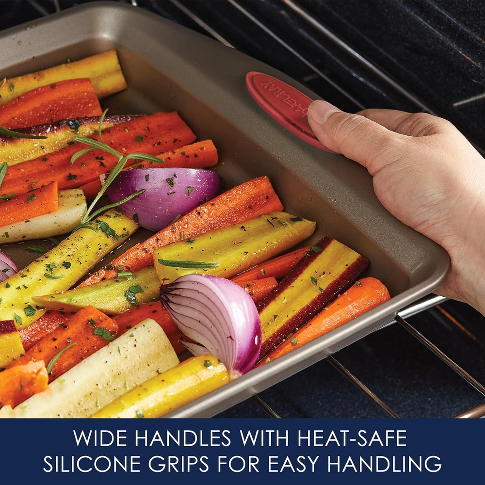 Cucina Nonstick Bakeware Set Baking Cookie Sheets Cake Muffin Bread Pan, 10 Piec