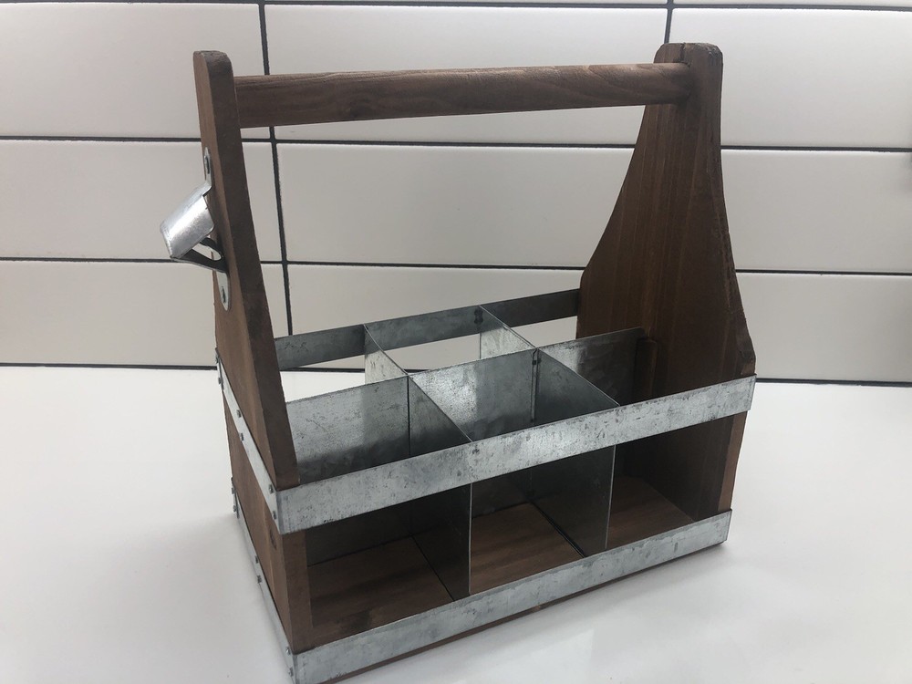 Brooklyn Steel Company Galvanized Beer Caddy