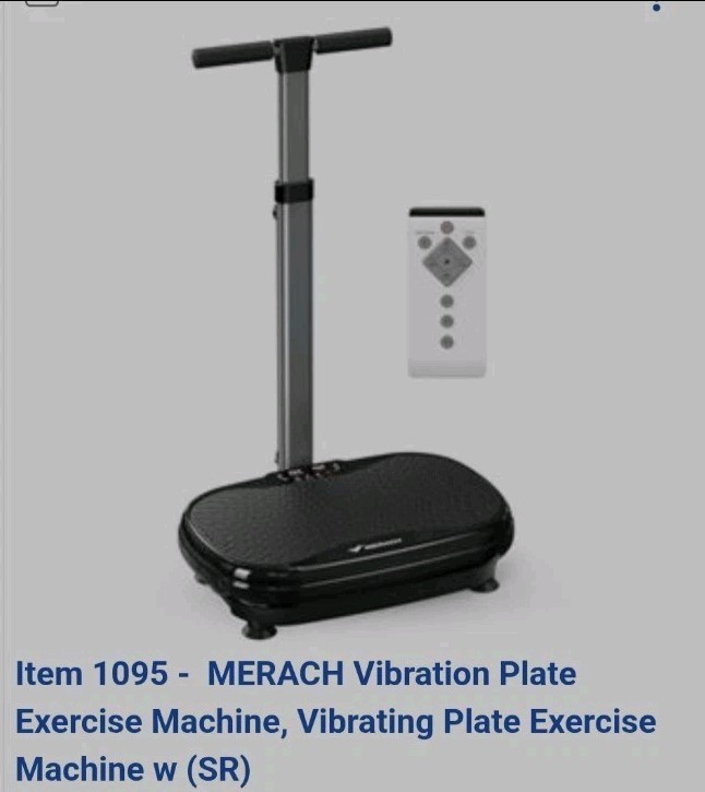 Merach Oscillating Vibration Plate Exercise Machine Black with Remote Control