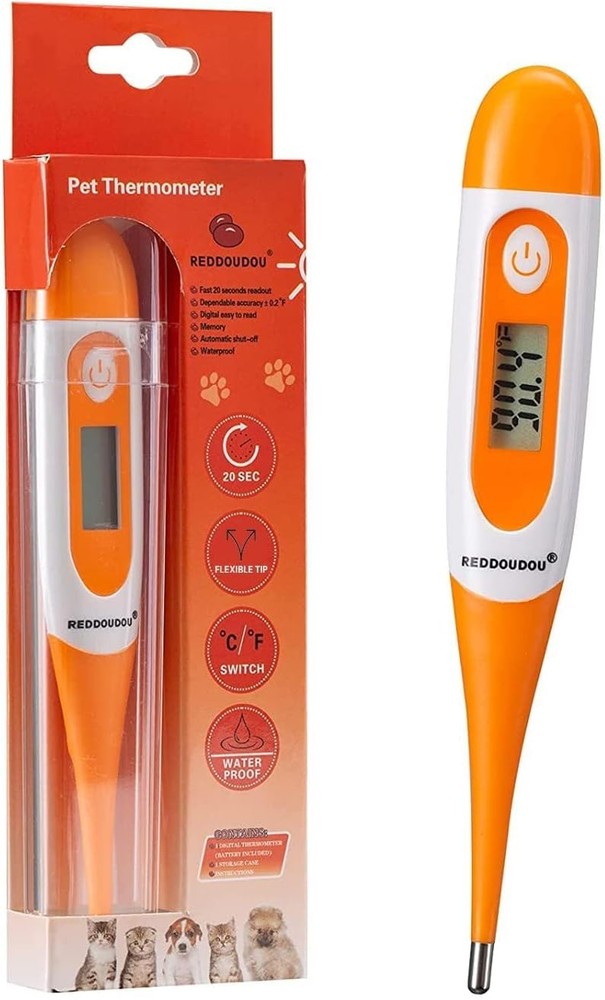 Digital Pet Thermometer for Accurate Fever Detect, Suitable for