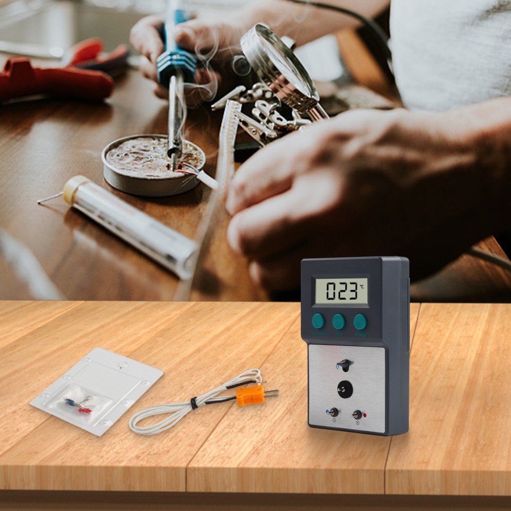 Solder Tip Thermometer With Customizable Shutdown Timer For Efficient Use