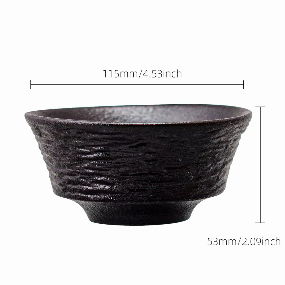 Ceramic Shaving Soap Bowl Mug Cup Black