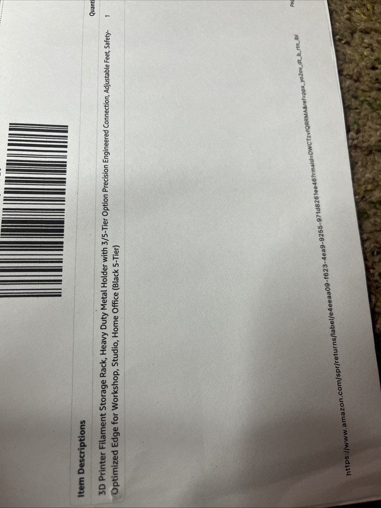 3D Printer Filament Storage Rack, 5-Tier