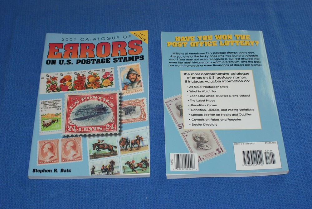 U.S. Errors Inverts Imperfs Colors Omitted Datz 2001  BlueLakeStamps Useful Fun
