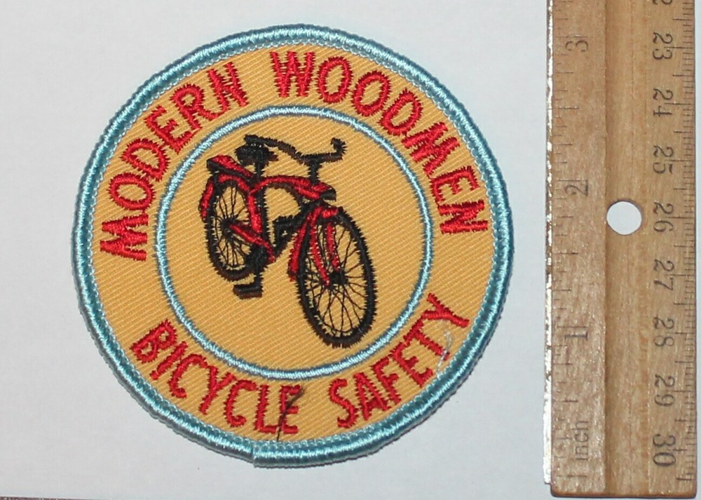 MODERN WOODMEN Bicycle Safety Yellow patch