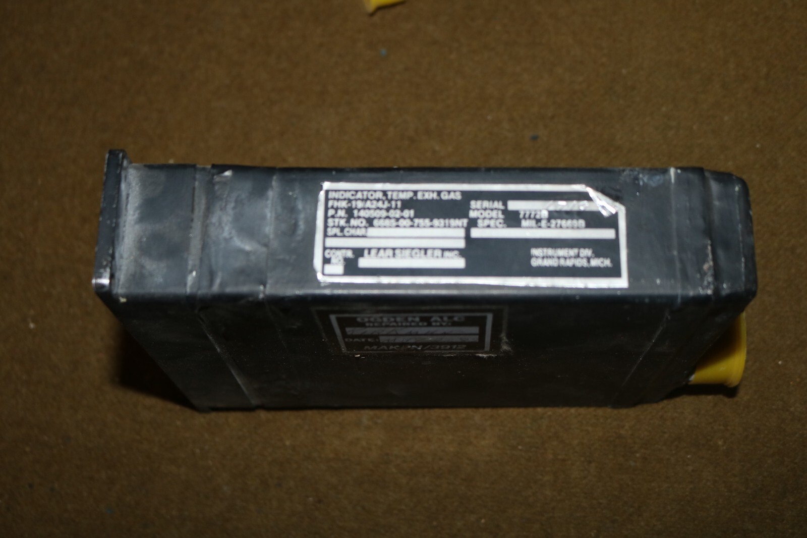 Vintage C-5 C5 Galaxy 4 engine Exhaust Gas Temperature EGT gauge