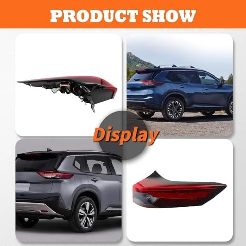 Outer Rear Tail Light Assembly Compatible with 2021-2024 Rogue Red Not Right