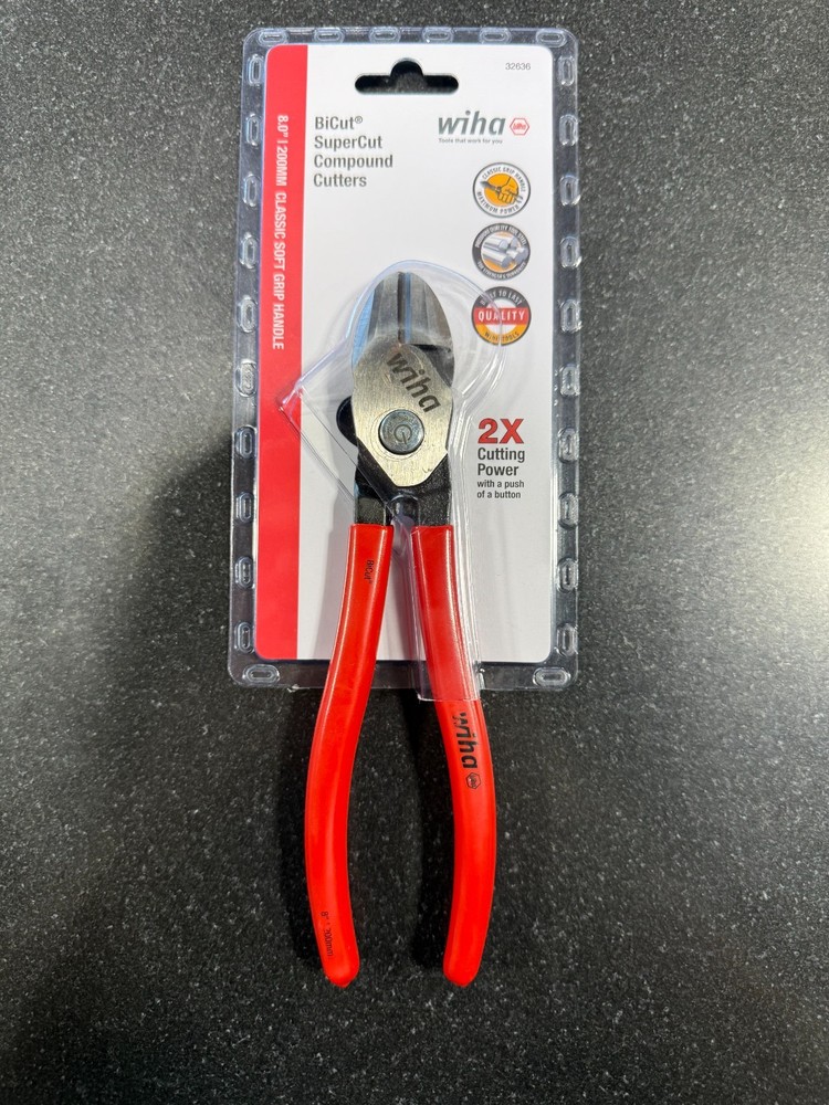 wiha 32636 bicut supercut compound cutters