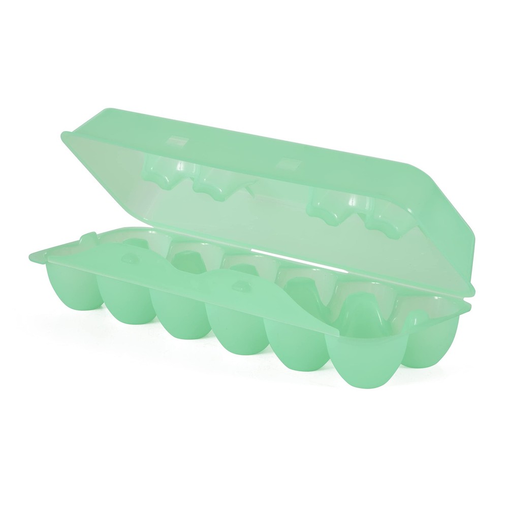 TSETS12 Reusable Carrier Washable Storage Container Empty Plastic Chicken Egg...