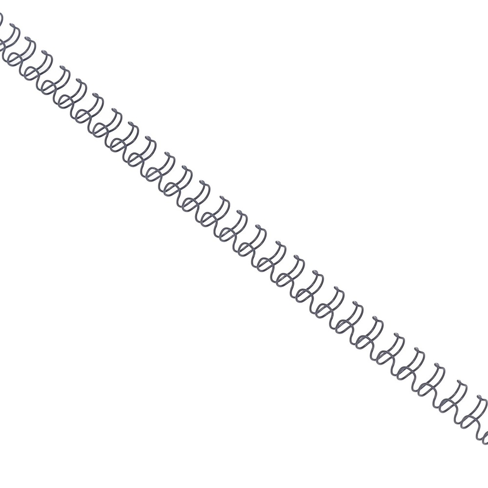 Black 100x Double Loop Wire Binding Spine 6.4mm Diameter 34 Teeth 3:1 Scale Comb