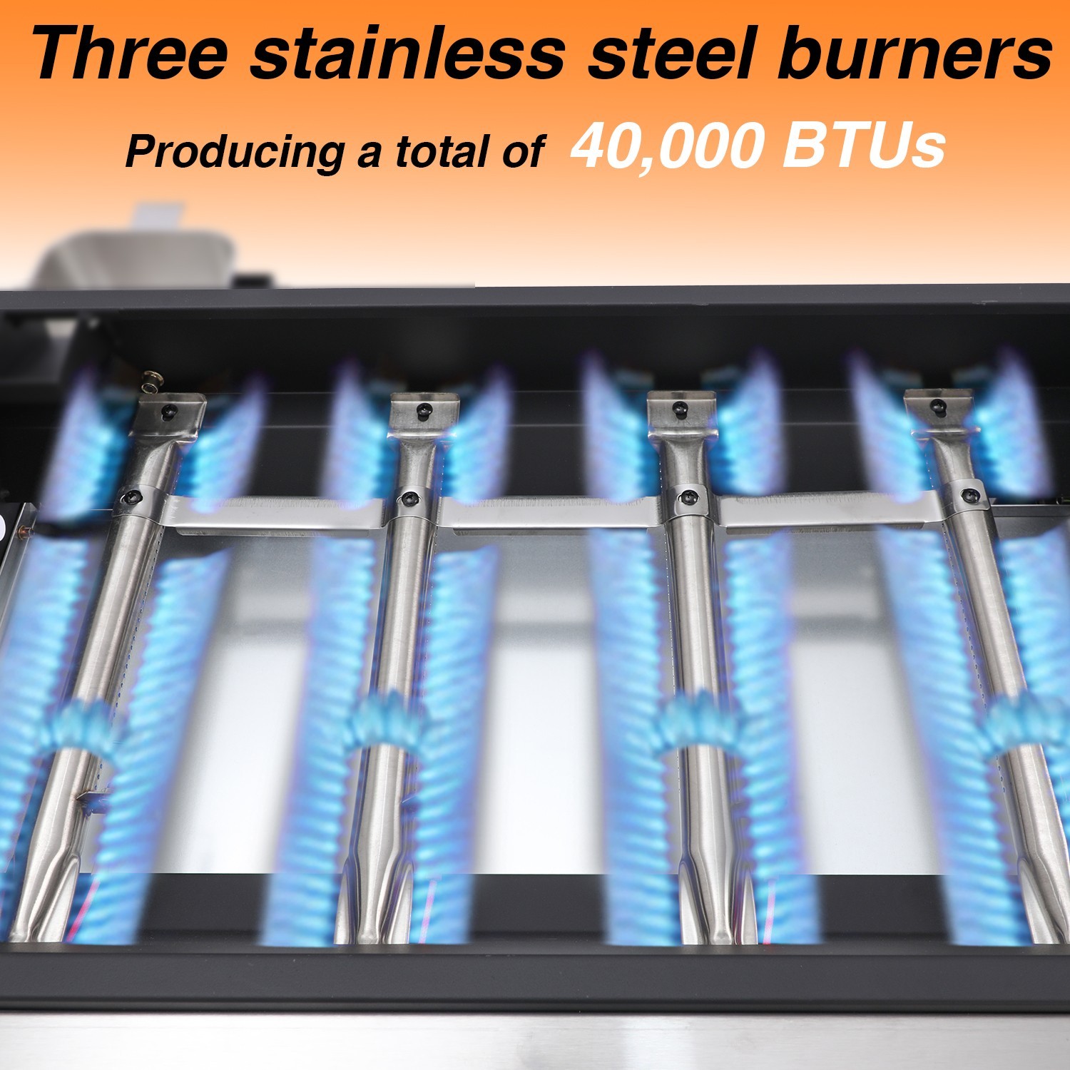 Propane Gas Griddle 4-Burner Flat Top Grill Griddle with Wheel Cover for Outdoor