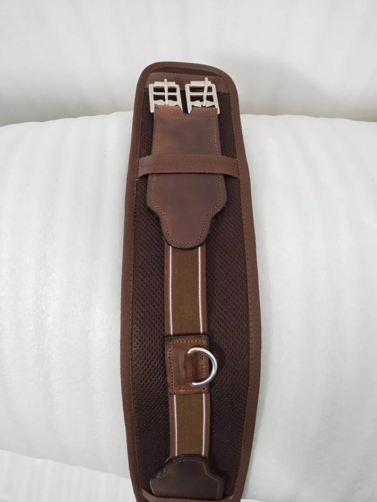 Comfortable Girth Elasticated Both Ends Brown 20" to 34" Free Shipping