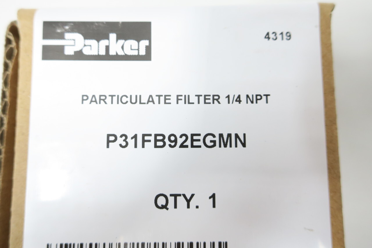 Parker P31FB92EGMN Pneumatic Filter 1/4in Npt