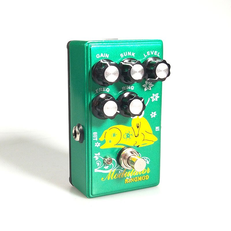 RingMOD Electric Guitar Effects Pedal Single Ring Modulator DC9V Loop Metal