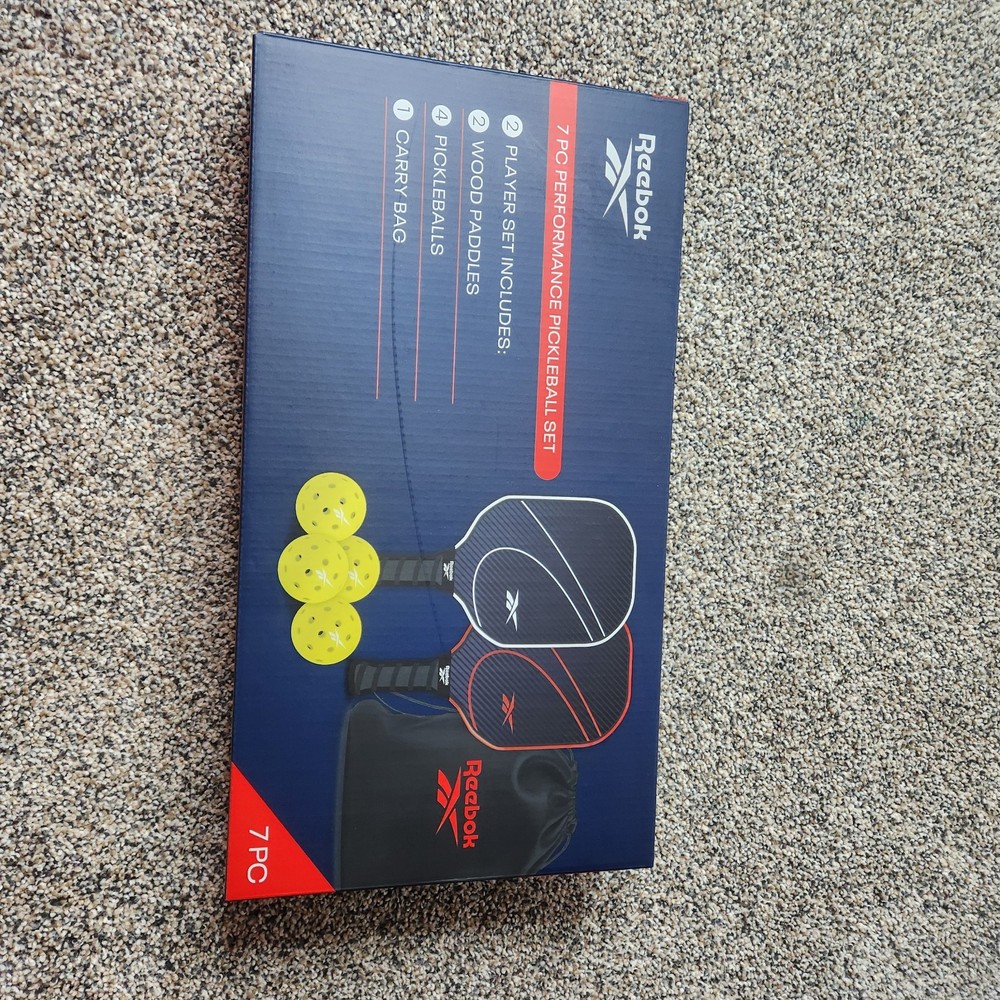 Reebok 7 Pc Performance Pickleball Set NIB