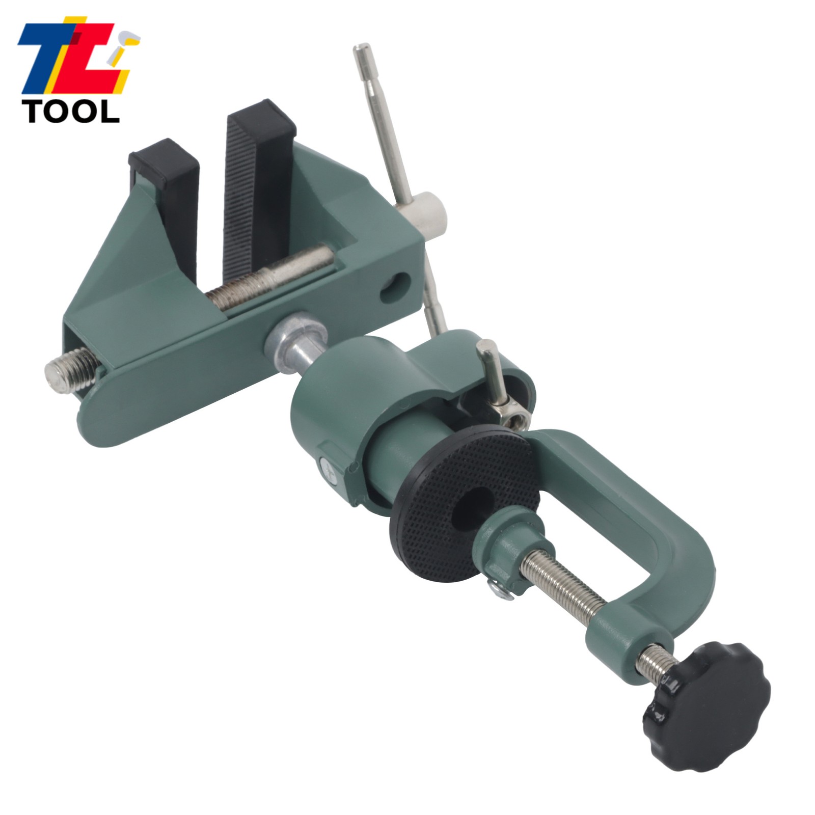 3" Table Bench Vise Work Bench Clamp 360° Swivel Rotating Hobby Crafts Universal