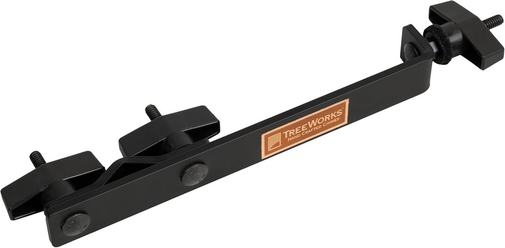 TreeWorks Chimes Bar Mounting Clamp and Chime Holding Bracket — Made in grey
