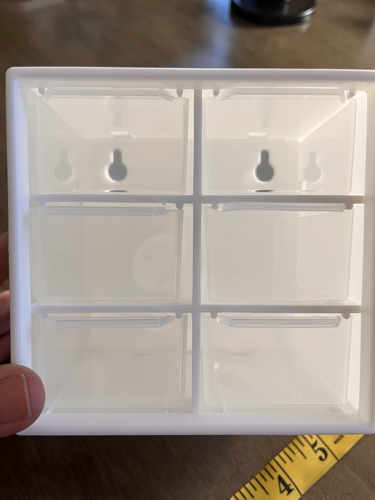6-Drawer Bead Storage Organizer Plastic, Wall-Mountable