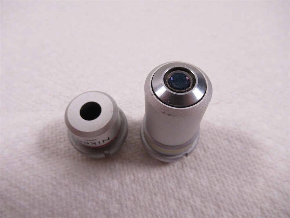 Nikon 4x and 10x Microscope Objective Lenses 160mm for SC Model Microscopes