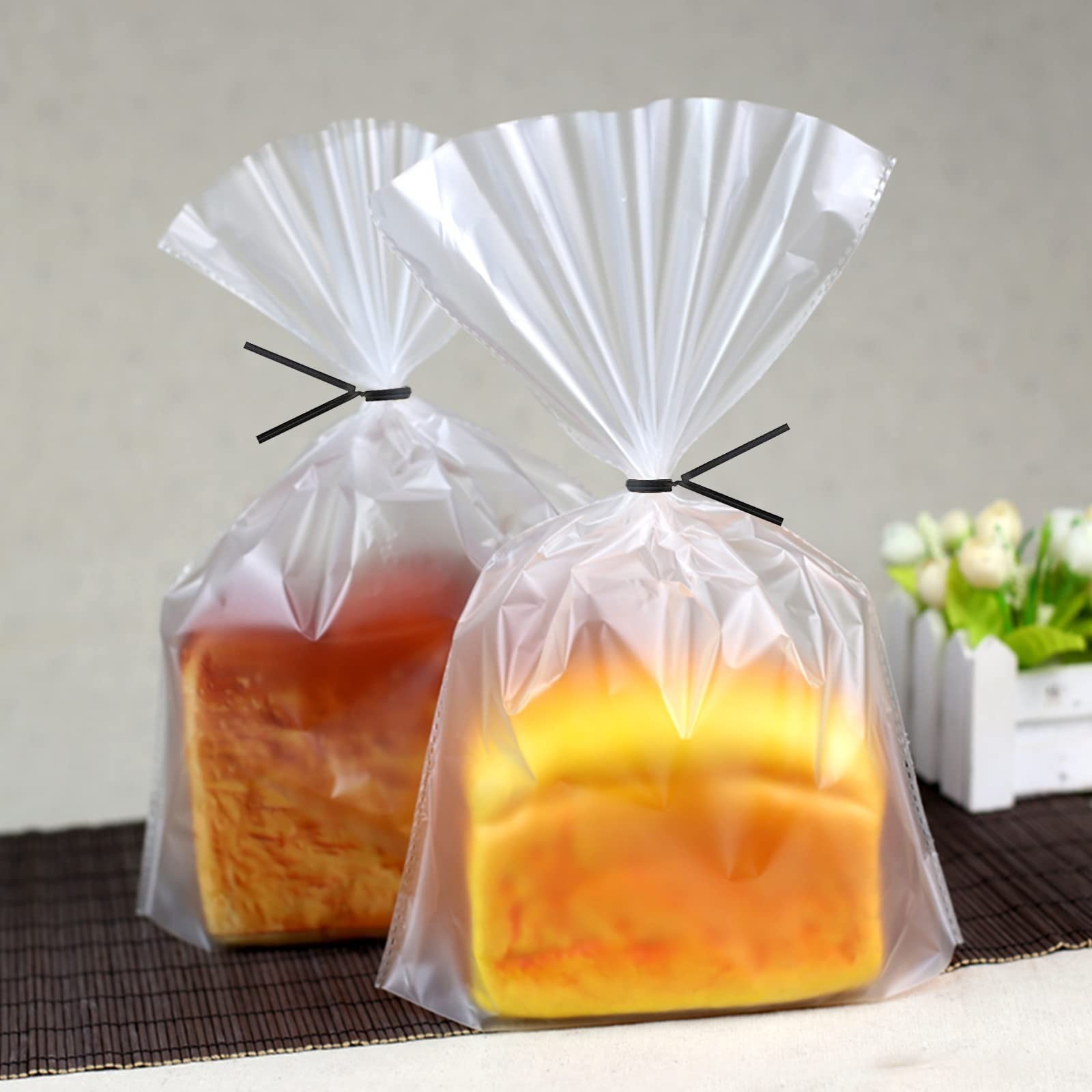 800 Pcs Plastic 4" Twist Ties for Bags, Bread, Household & Office Use