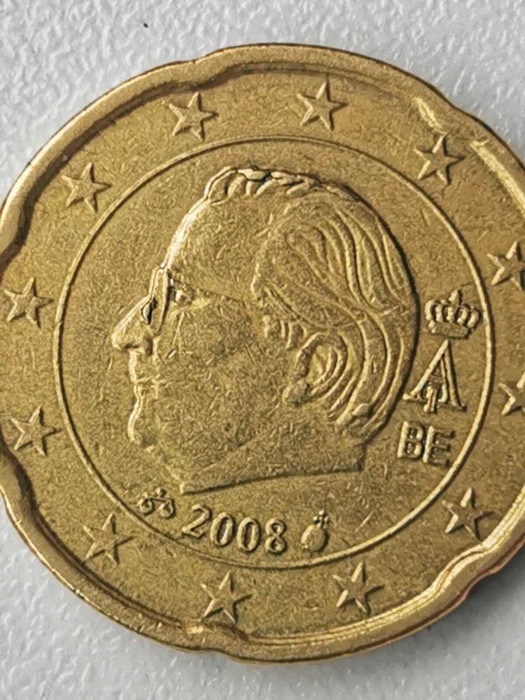 20 EURO CENT BELGIUM ERROR 2008.