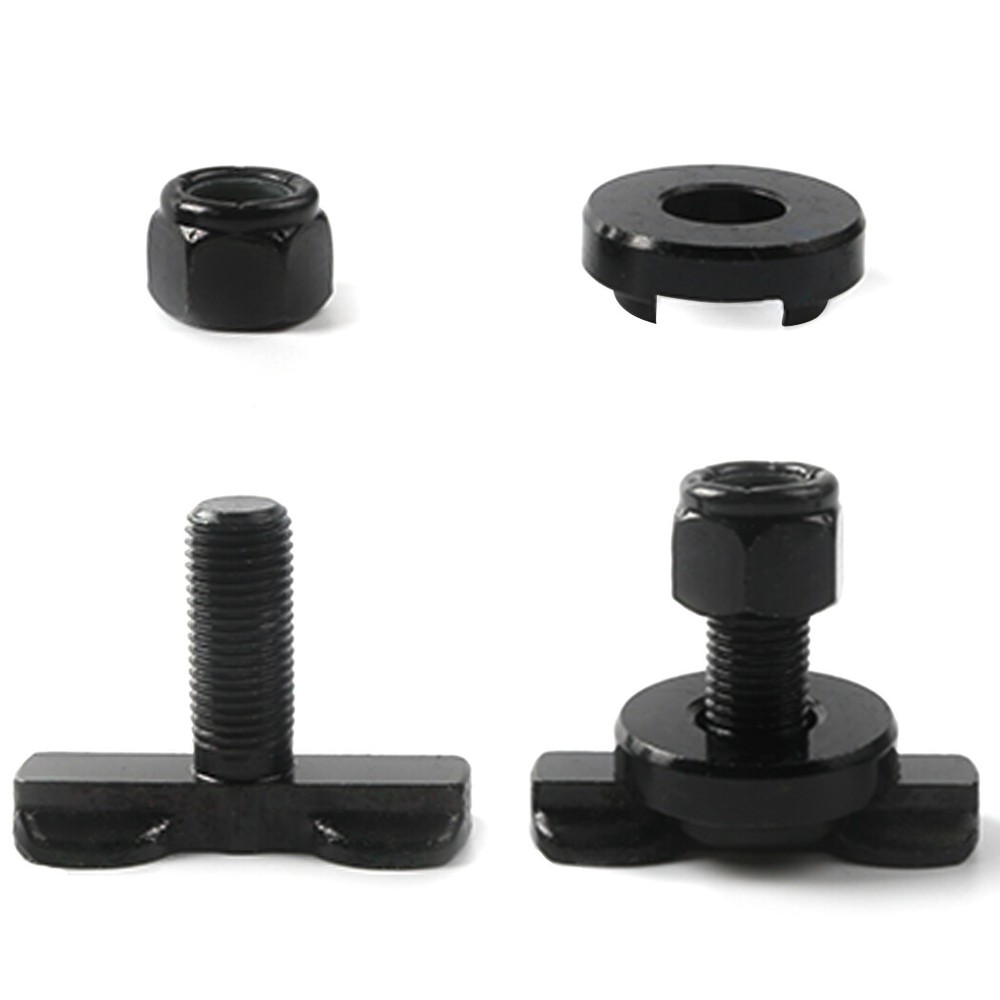 8PCS L-Track Double Lug Threaded Stud Nut Fitting Tie Down for RV Camper