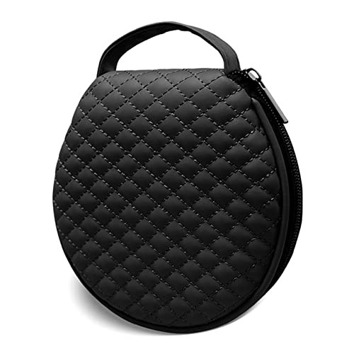 Black 20 Capacity CD/DVD Case Holder 20 CDs, Microfiber Leather Material