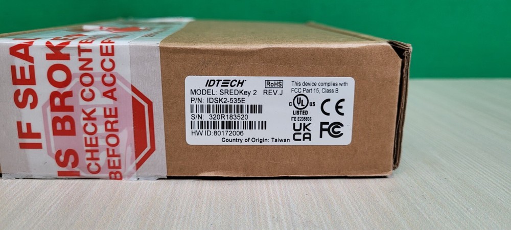 ID Tech SREDKey 2 with MSR USB HID Enhanced Format Key Pad IDSK2-535E New