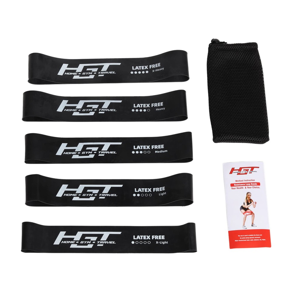 HGT Exercise Bands Resistance Bands Set - Loop Bands for Exercise - Resistanc...