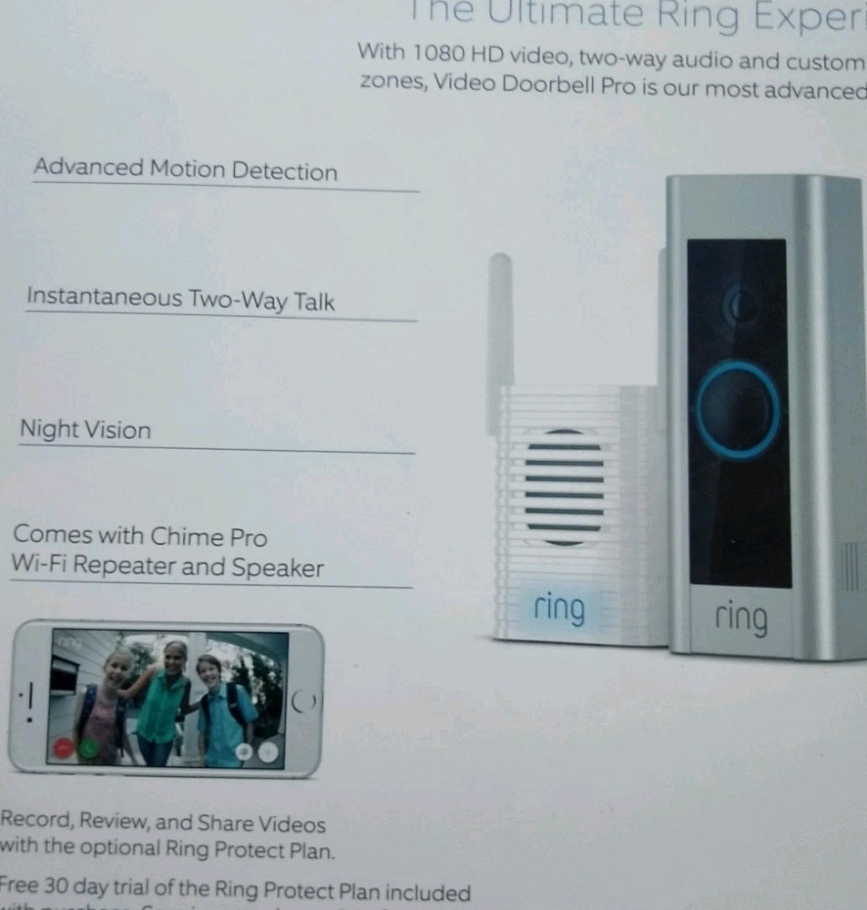 Ring - video doorbell pro and chime pro bundle