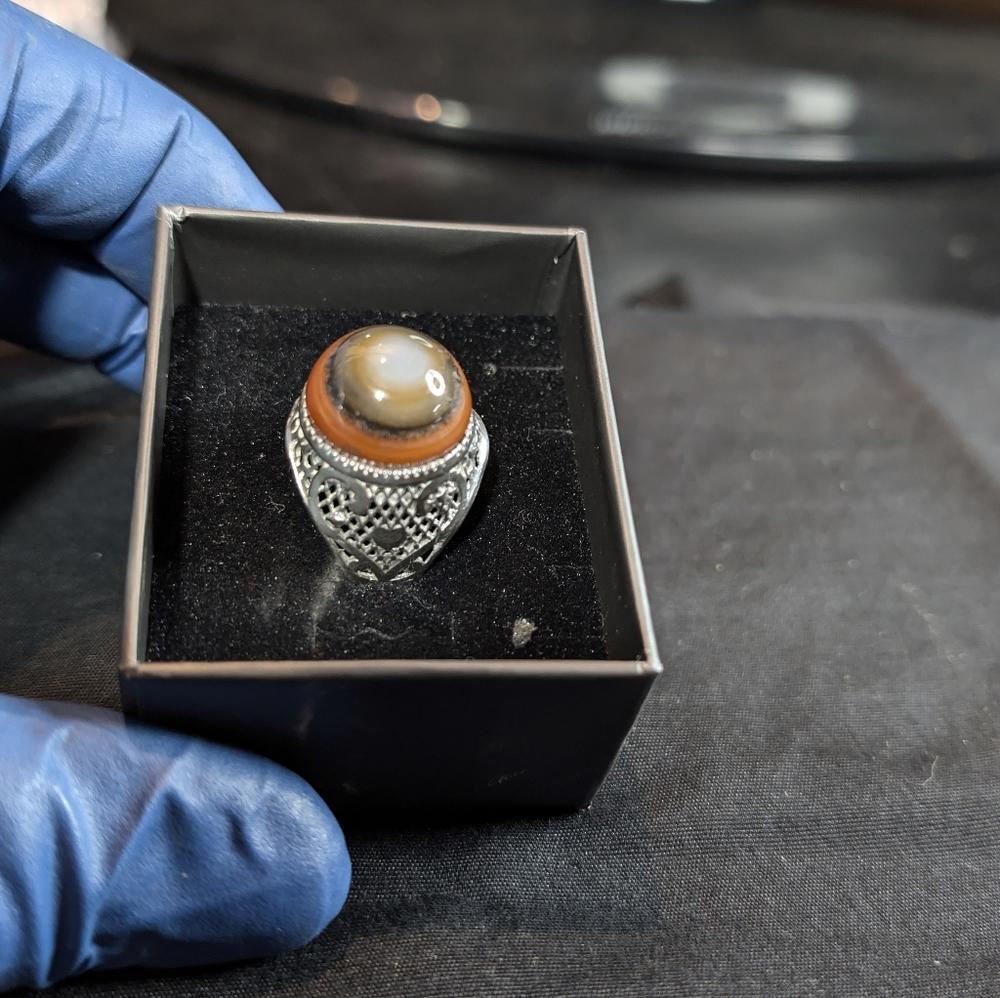 Sulemani Aqeeq Stone Traditional Handmade Ring