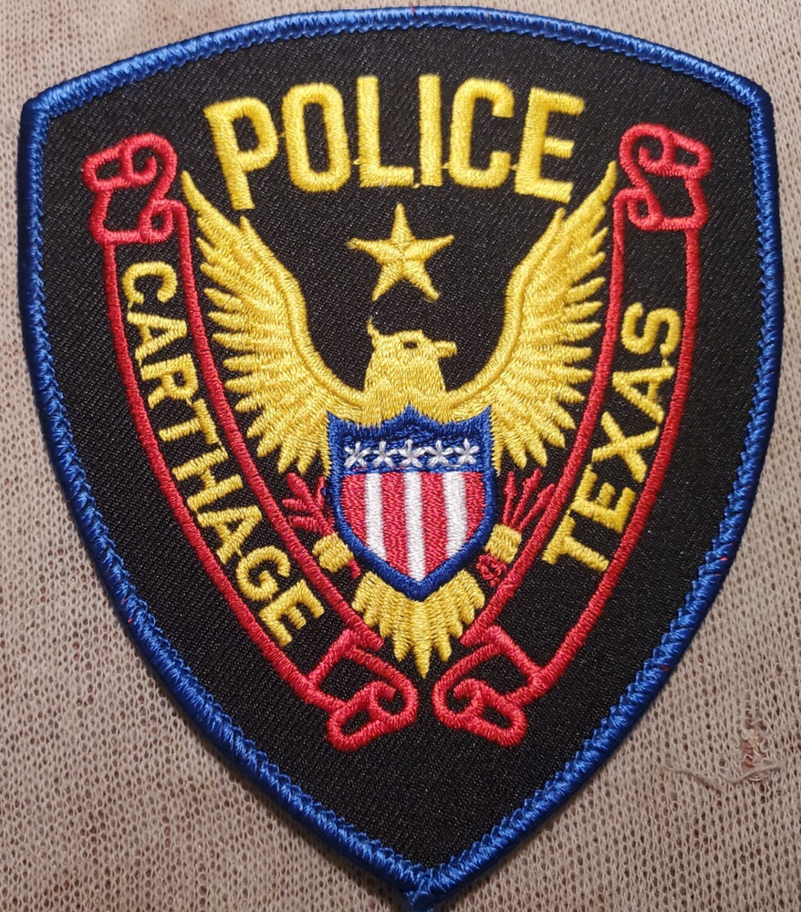 TX Carthage Texas Police Patch