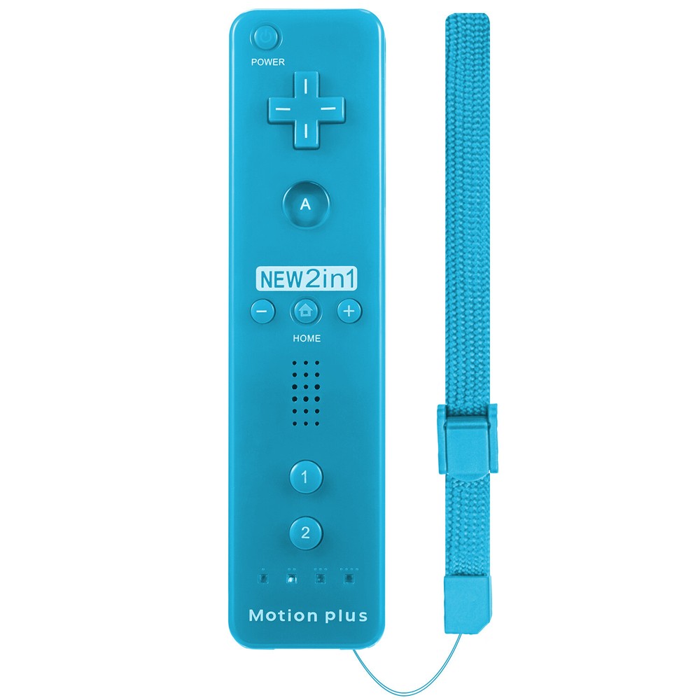 2x Wii & Wii U Motion Plus Remote Controller Joytisk + Nunchuck+Case for Will U