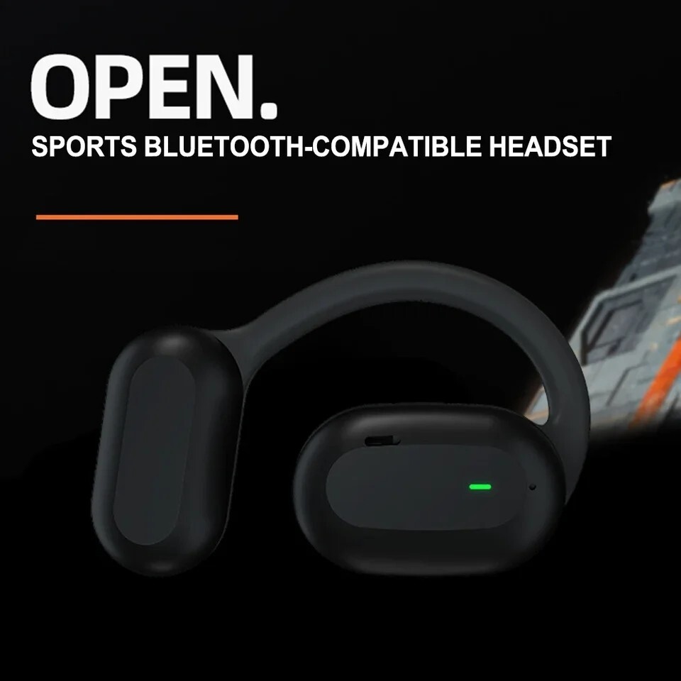True Wireless Bone Conduction Headphones Bluetooth 5.4 Wireless Headset Earbuds