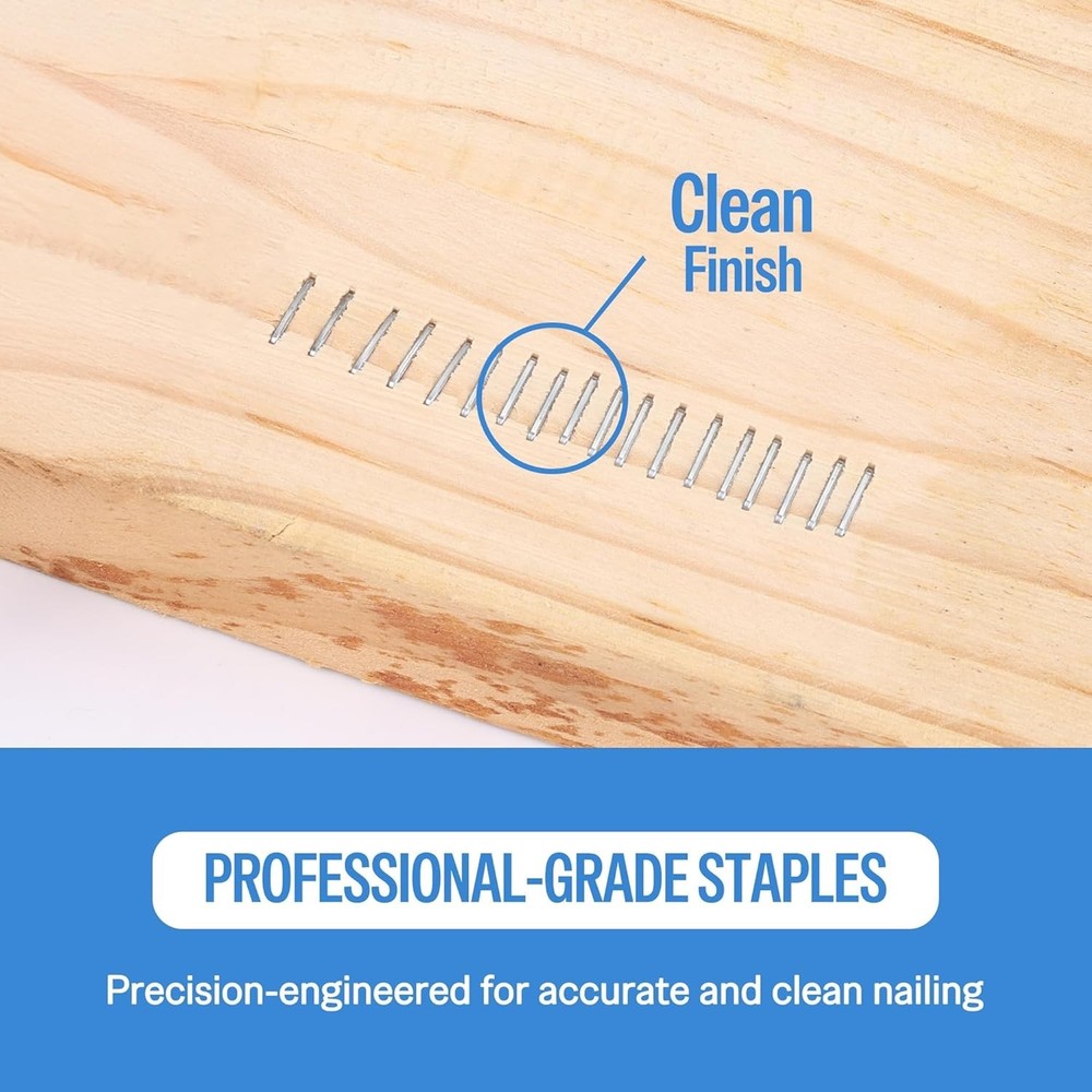 10,020 Count 3/8'' Galvanized Staples for Upholstery Stapler – Sharp & Durable