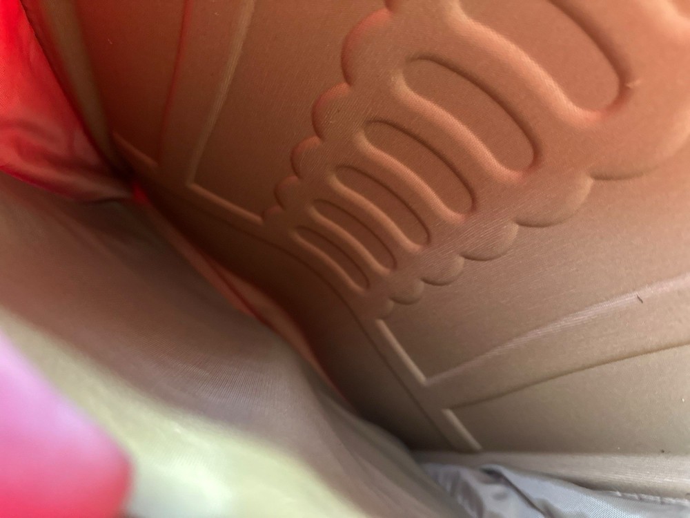 VTG 90’s Kipling Red Nylon Backpack Large Flap Buckle Drawstring Padded Back