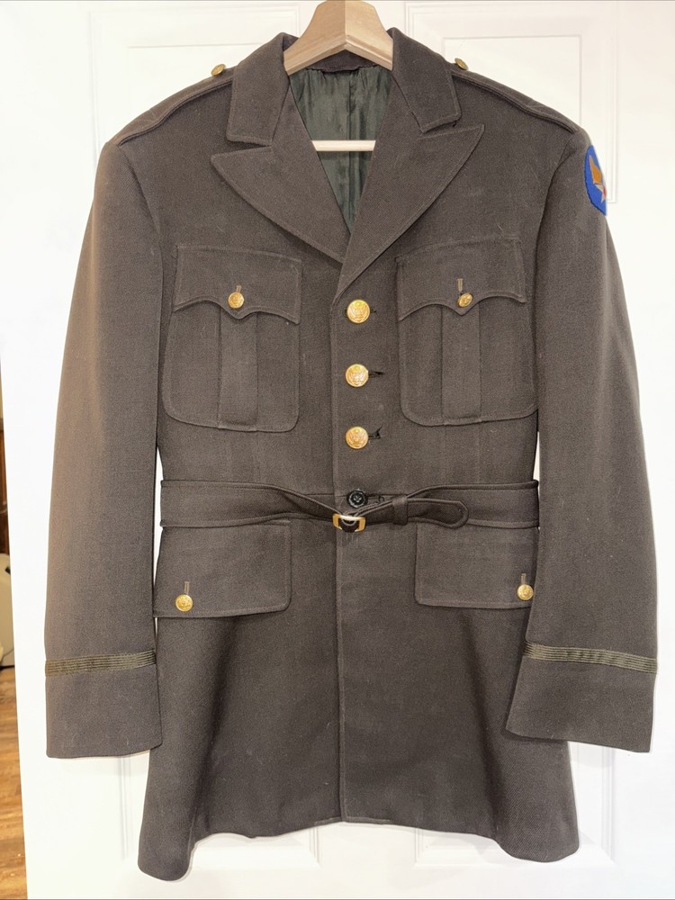 ORIGINAL WWII US ARMY OFFICER CLASS A DRESS JACKET w/ Army Air Corp Patch
