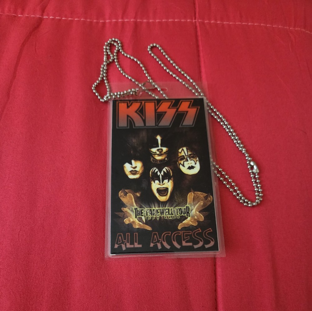 KISS 2000 Farewell Tour All Access Backstage Pass Replica Laminate