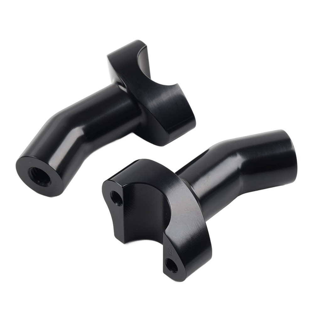 3 1/2" Pullback Handlebar Risers Black For Harley 1" Bar Dyna Softail Road King