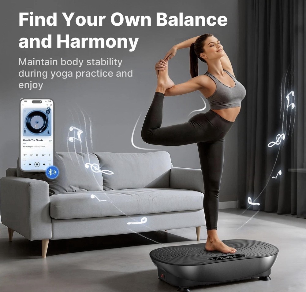 MERACH Vibration Plate Exercise Machine, Vibrating Platform for Black MODEL 2533