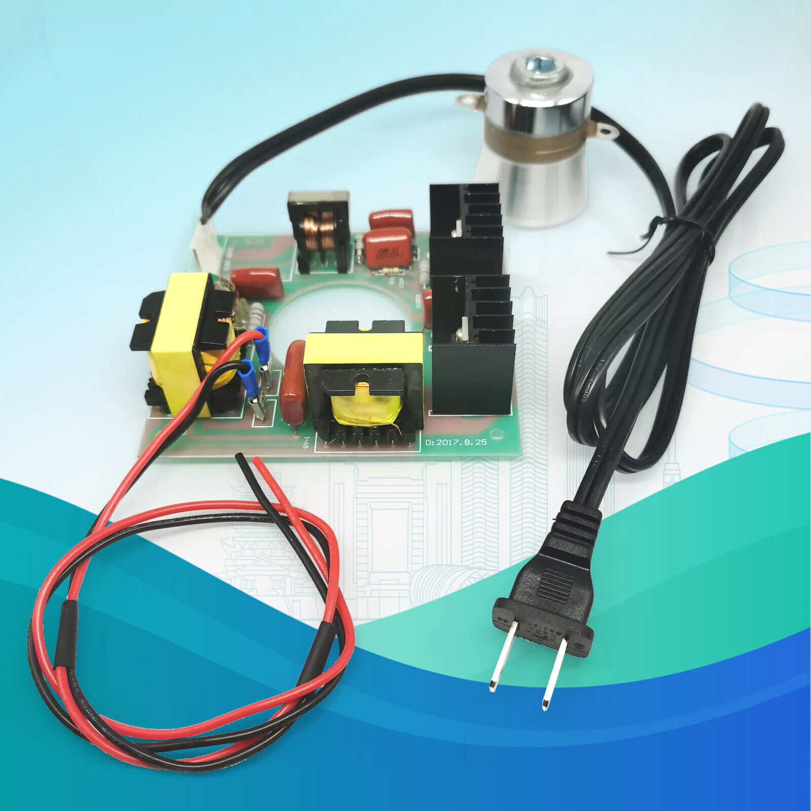 US Stock 110VAC 60W 40KHz Ultrasonic Cleaning Transducer Cleaner Driver Board