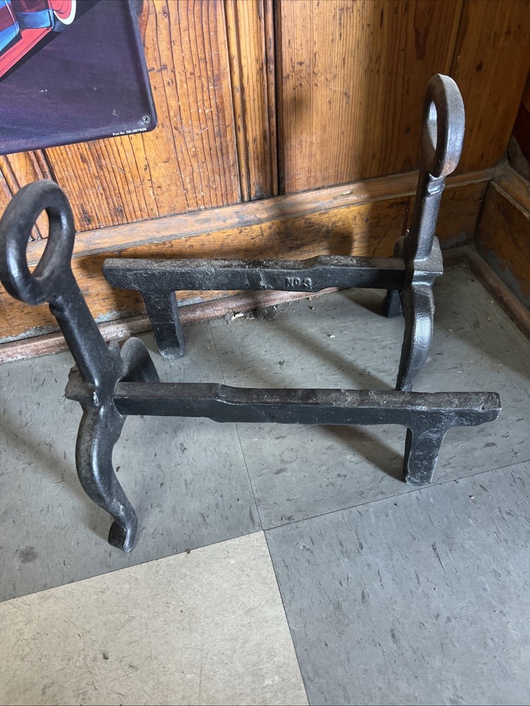 Vintage Fireplace Wood Holder Set